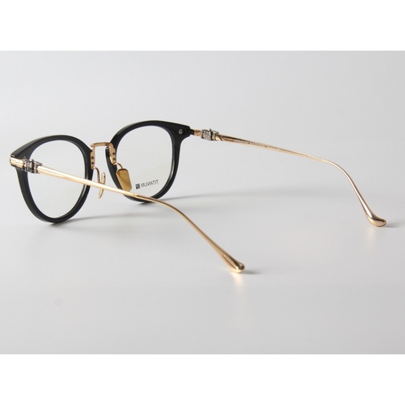 Chrome Hearts FANX HUNEY Titanium Eyeglasses In Black Gold