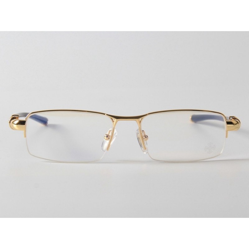 Chrome Hearts BONE POL I SHR III Eyeglasses In Gold