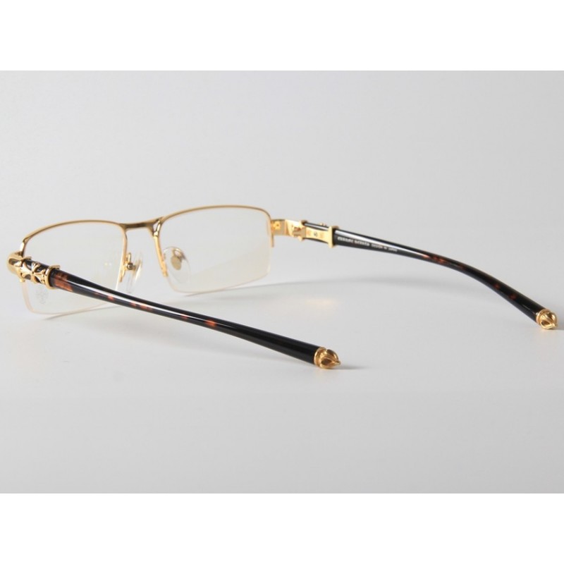 Chrome Hearts BONE POL I SHR III Eyeglasses In Gold