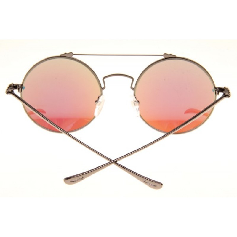 Chrome Hearts Prawn Queen Sunglasses In Gunmetal Blue Flash