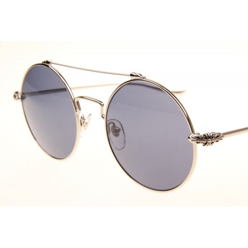 Chrome Hearts Prawn Queen Sunglasses In Silver Grey