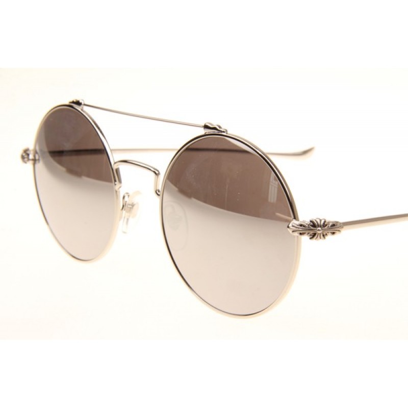 Chrome Hearts Prawn Queen Sunglasses In Silver Mirror