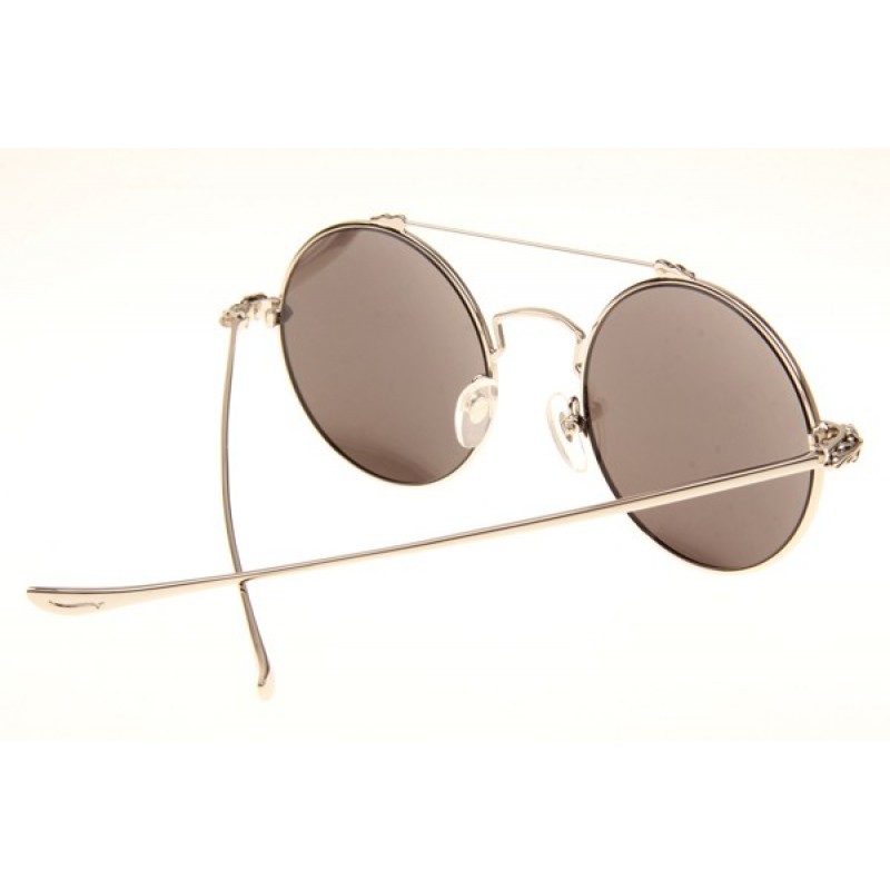 Chrome Hearts Prawn Queen Sunglasses In Silver Mirror