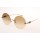 Chrome Hearts Ovaryeasy II Sunglasses In Gold With Brown Gradient Lens