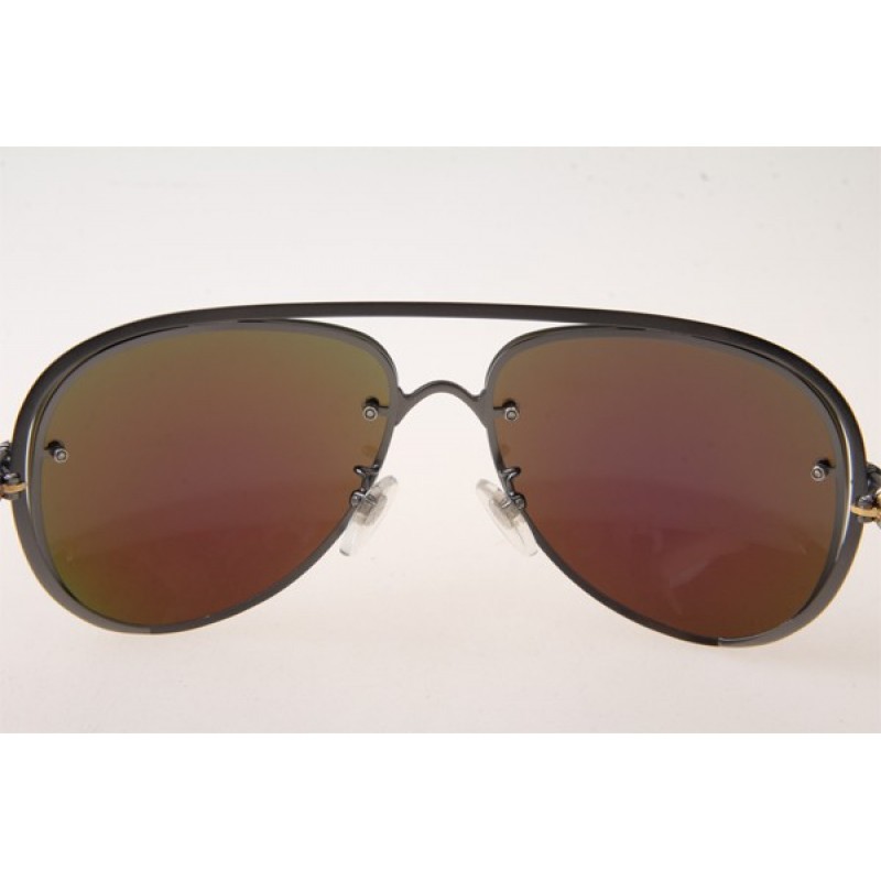 Chrome Hearts Ms-Teraker Sunglasses In Black With Blue Lens