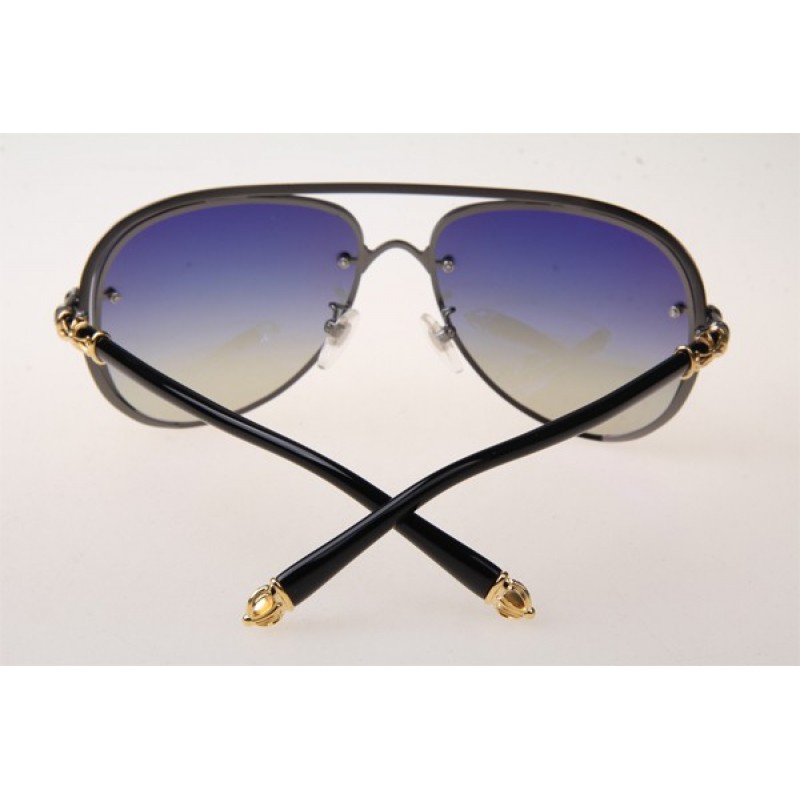 Chrome Hearts Ms-Teraker Sunglasses In Black With Grey Gradient Lens