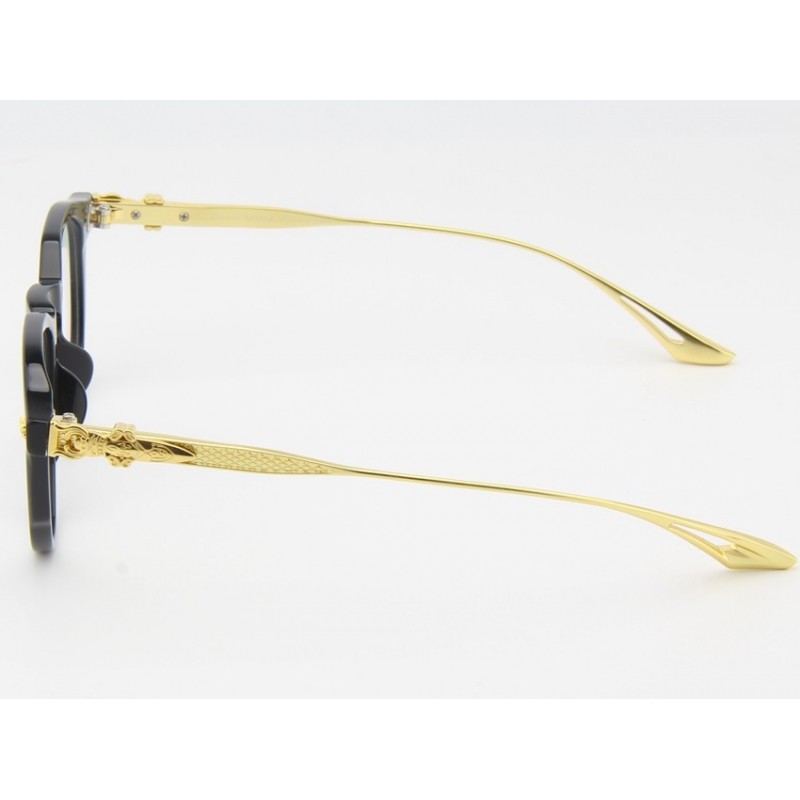 Chrome Hearts SPUR ME Titanium Eyeglasses In Black Gold