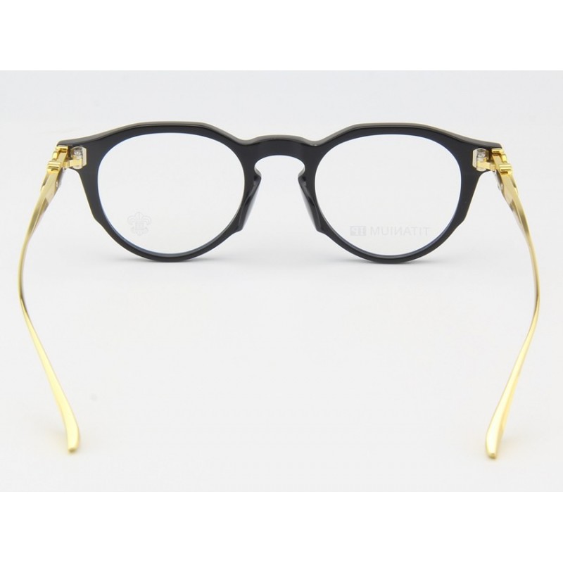 Chrome Hearts SPUR ME Titanium Eyeglasses In Black Gold