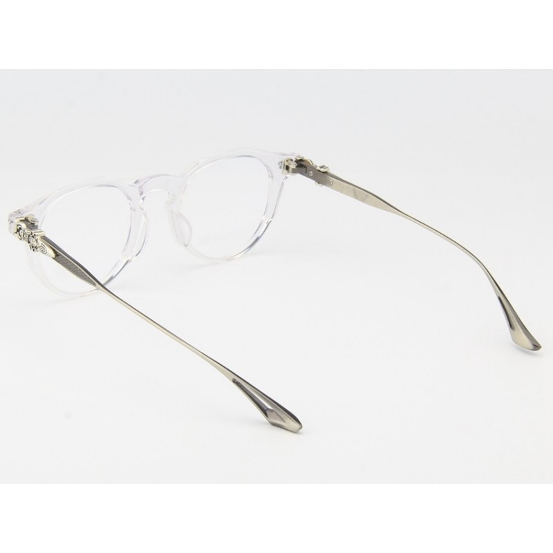 Chrome Hearts SPUR ME Titanium Eyeglasses In Transparent Silv