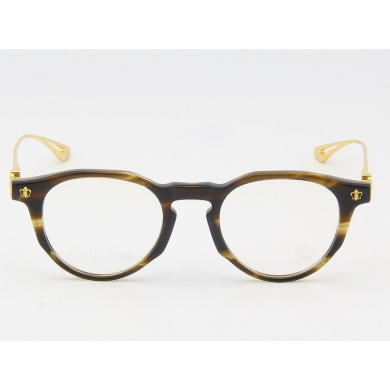 Chrome Hearts SPUR ME Titanium Eyeglasses In Tortoise Gold