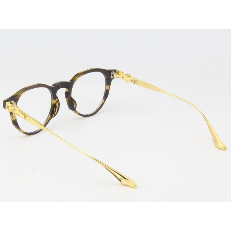 Chrome Hearts SPUR ME Titanium Eyeglasses In Tortoise Gold