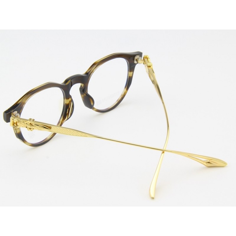 Chrome Hearts SPUR ME Titanium Eyeglasses In Tortoise Gold