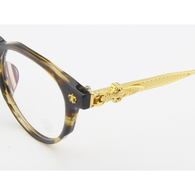 Chrome Hearts SPUR ME Titanium Eyeglasses In Tortoise Gold