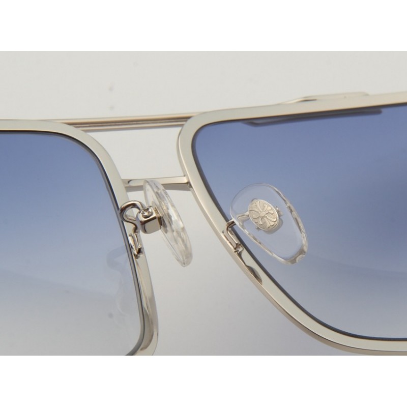 Chrome Hearts HUMMER-I Wood Sunglasses In Blue Silver