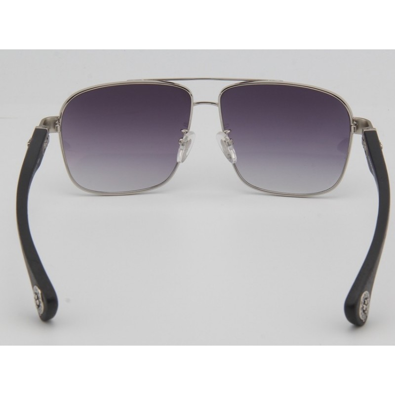 Chrome Hearts THROB Wood Sunglasses In Grey Silver