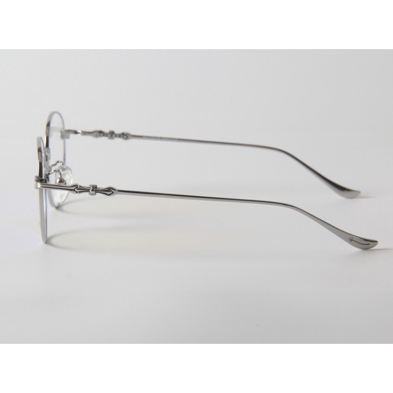 Chrome Hearts THERMOSII Round Titanium Eyeglasses In Silver