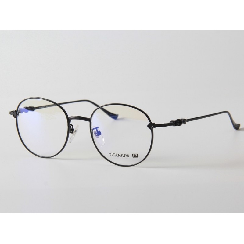 Chrome Hearts THERMOSII Round Titanium Eyeglasses In Black