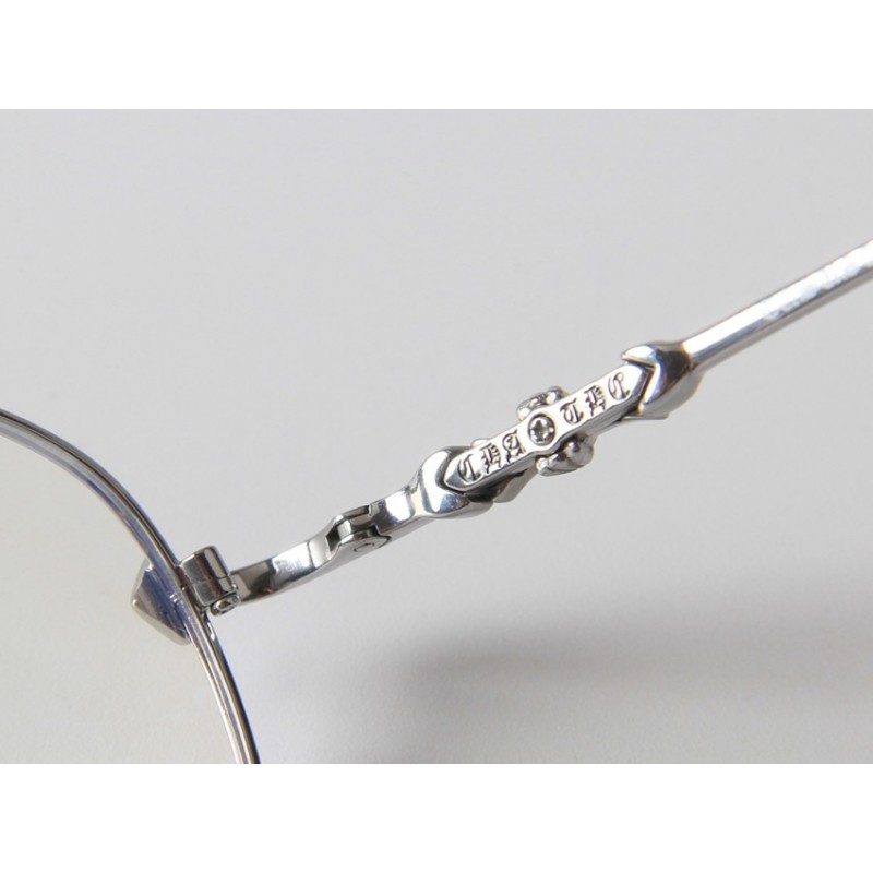 Chrome Hearts THERMOSII Round Titanium Eyeglasses In Gunmetal