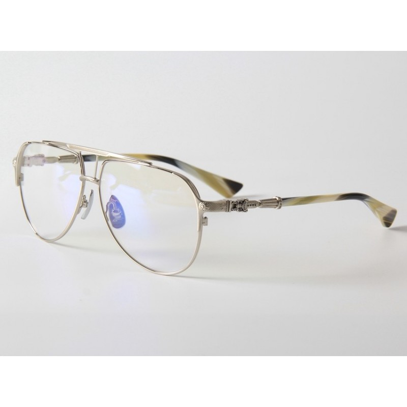 Chrome Hearts PAINAL-I Eyeglasses In Silver Wood t...