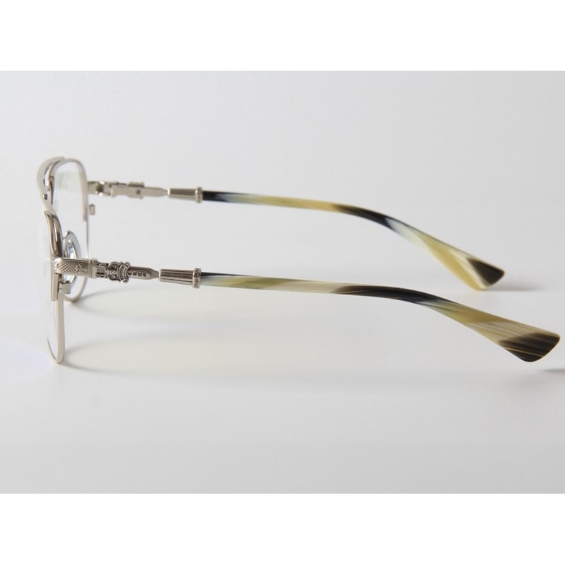 Chrome Hearts PAINAL-I Eyeglasses In Silver Wood texture