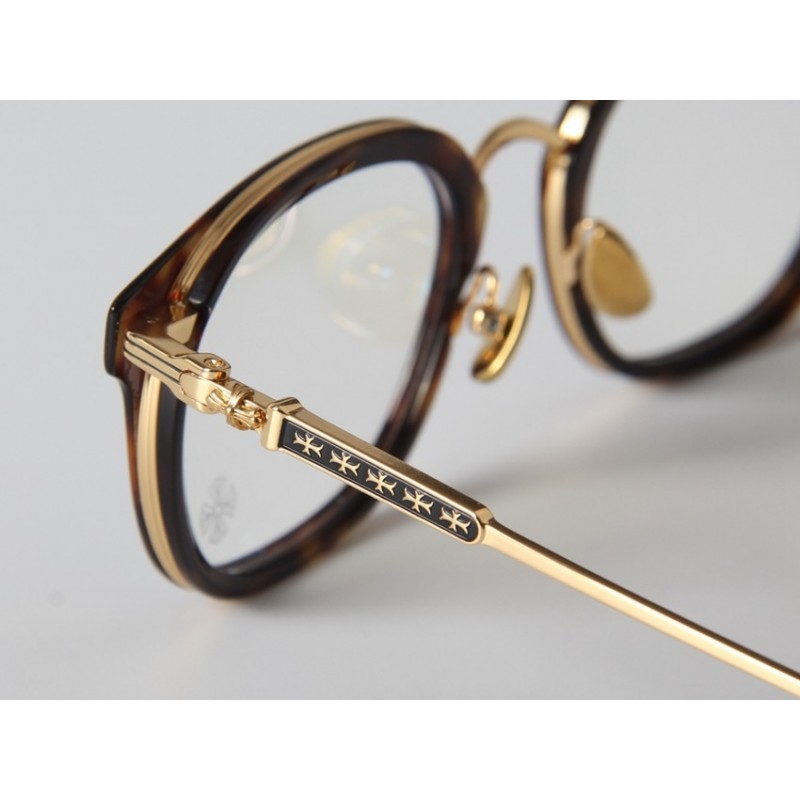 Chrome Hearts TELEVAGILIST Eyeglasses In Tortoise Gold