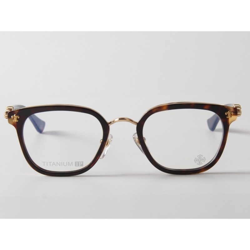Chrome Hearts STRAPAPADICTOME Eyeglasses In Tortoise Gold
