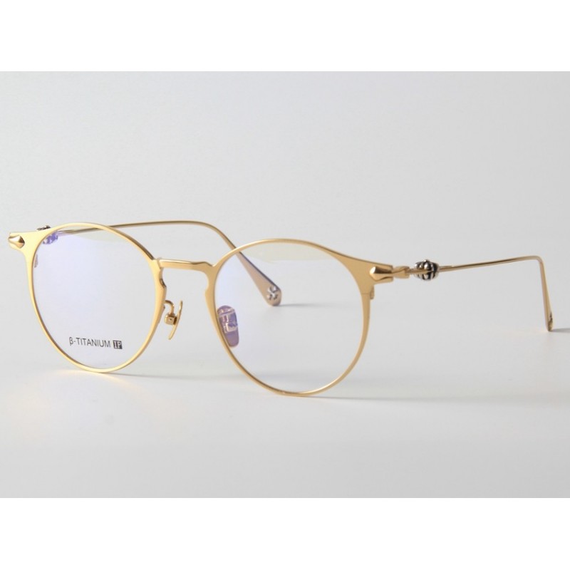 Chrome Hearts SADECA2 Titanium Eyeglasses In Gold