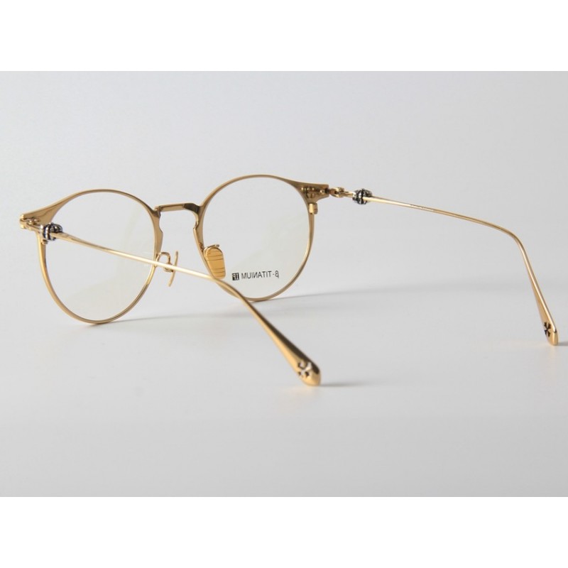 Chrome Hearts SADECA2 Titanium Eyeglasses In Gold