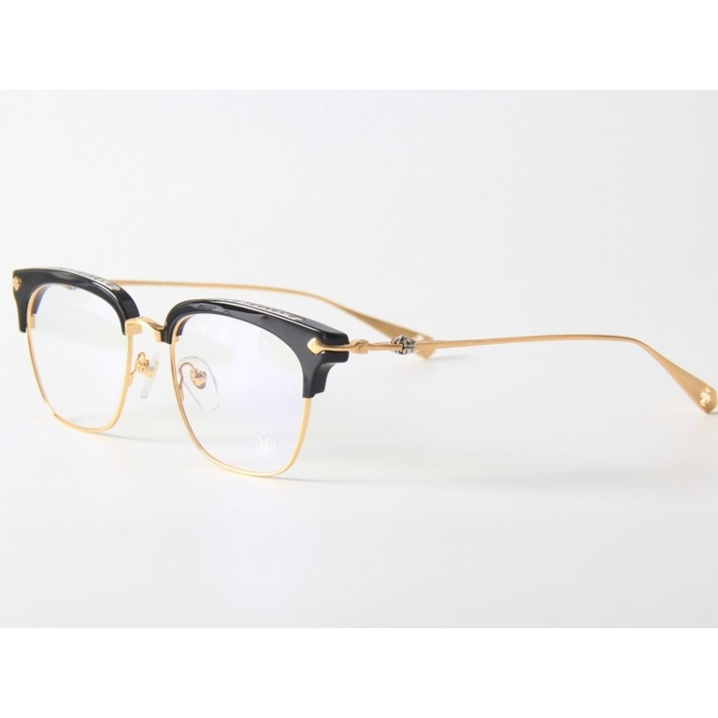 Chrome Hearts SLUNTRADICTIOU Titanium Eyeglasses In Black Gol