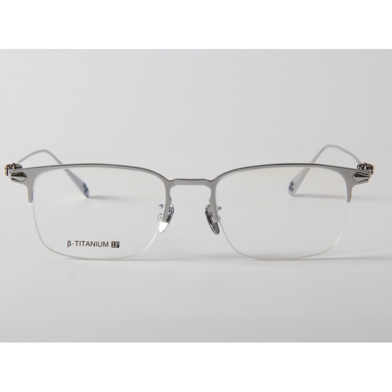 Chrome Hearts TEMOIS II Titanium Eyeglasses In Silver