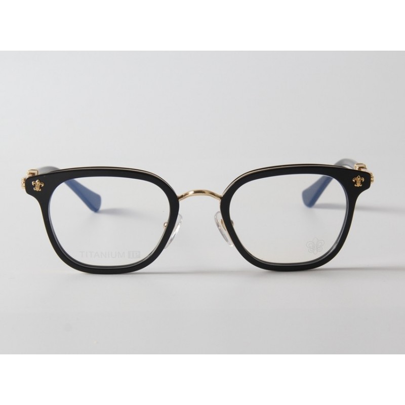 Chrome Hearts STRAPAPADICTOME Eyeglasses In Black Gold