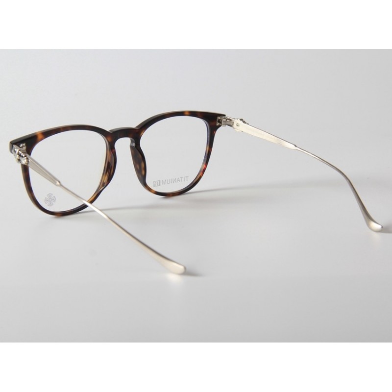 Chrome Hearts PLUCK Titanium Eyeglasses In Tortoise Gold