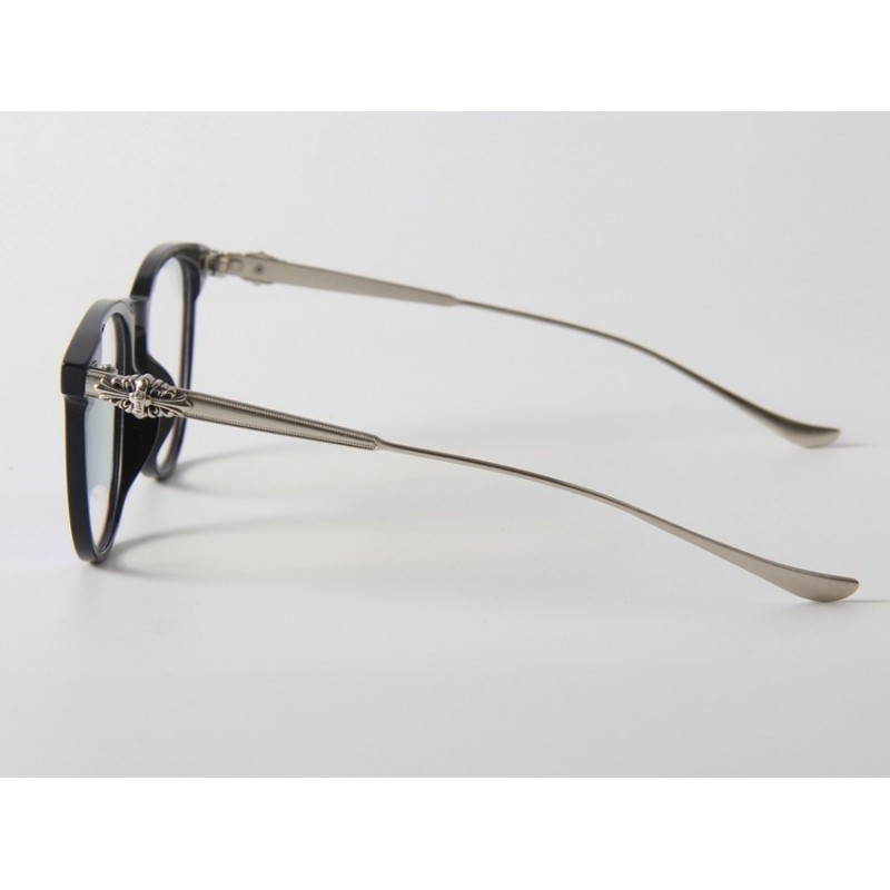 Chrome Hearts PLUCK Titanium Eyeglasses In Black Silver