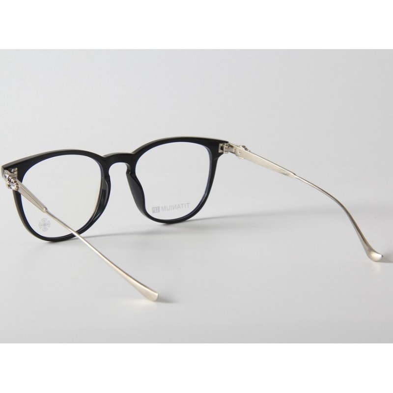 Chrome Hearts PLUCK Titanium Eyeglasses In Black Silver