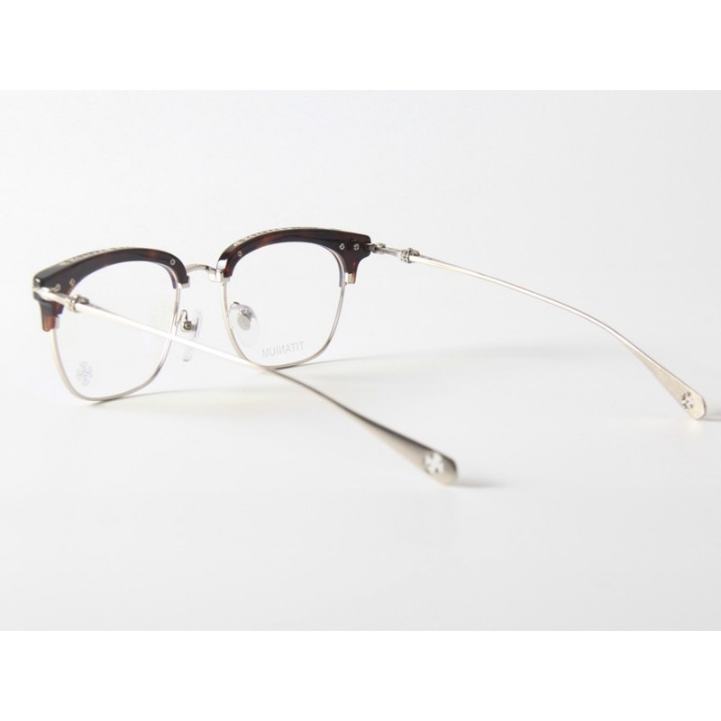 Chrome Hearts SLUNTRADICTIOU Titanium Eyeglasses In Tortoise