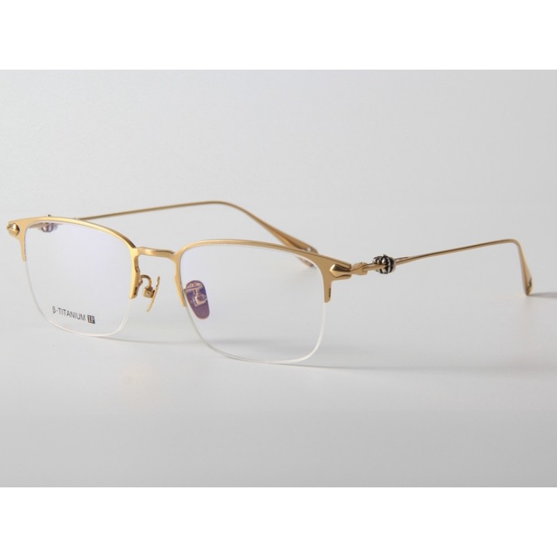 Chrome Hearts TEMOIS II Titanium Eyeglasses In Gol...