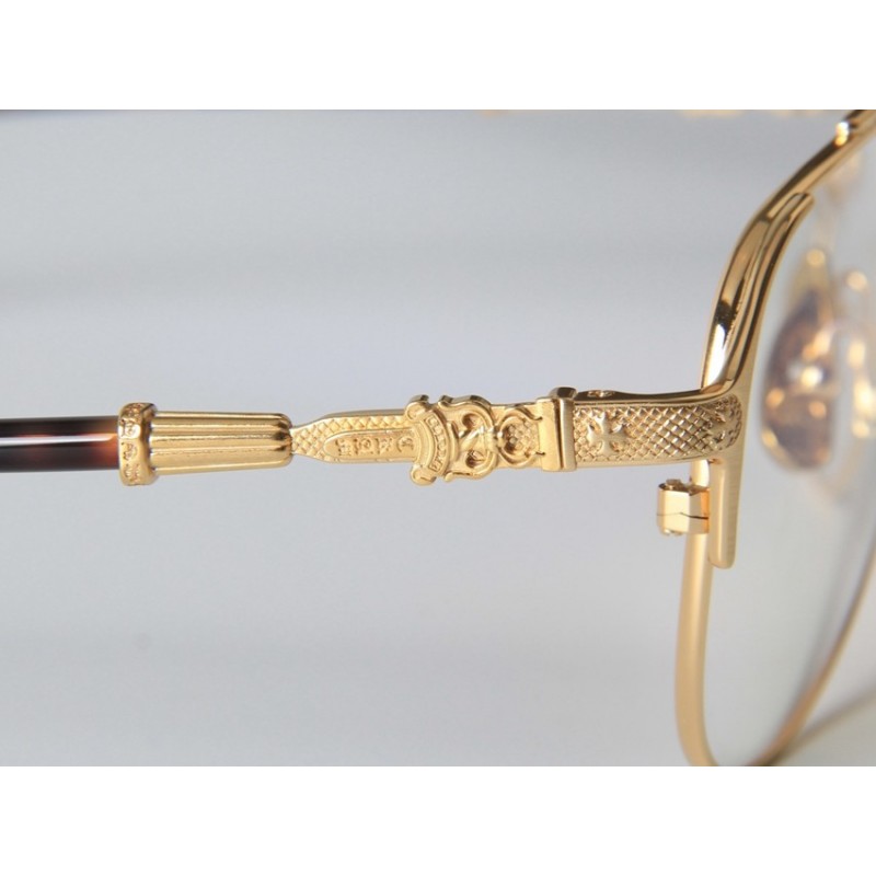 Chrome Hearts PAINAL-I Eyeglasses In Gold Tortoise