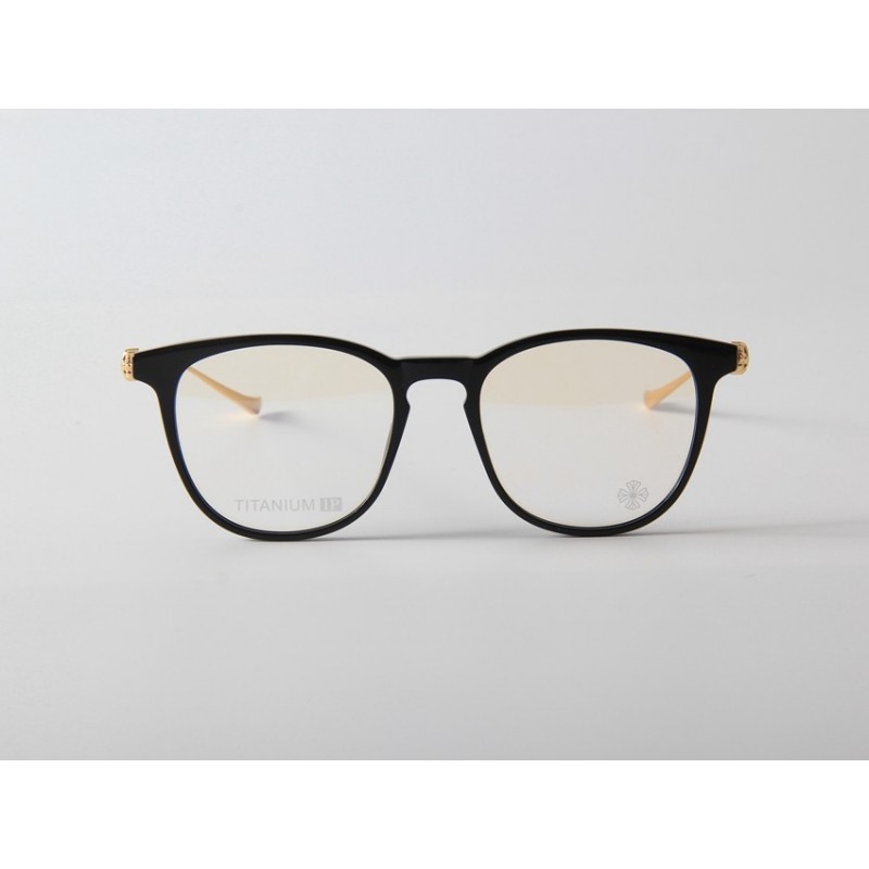 Chrome Hearts PLUCK Titanium Eyeglasses In Black Gold