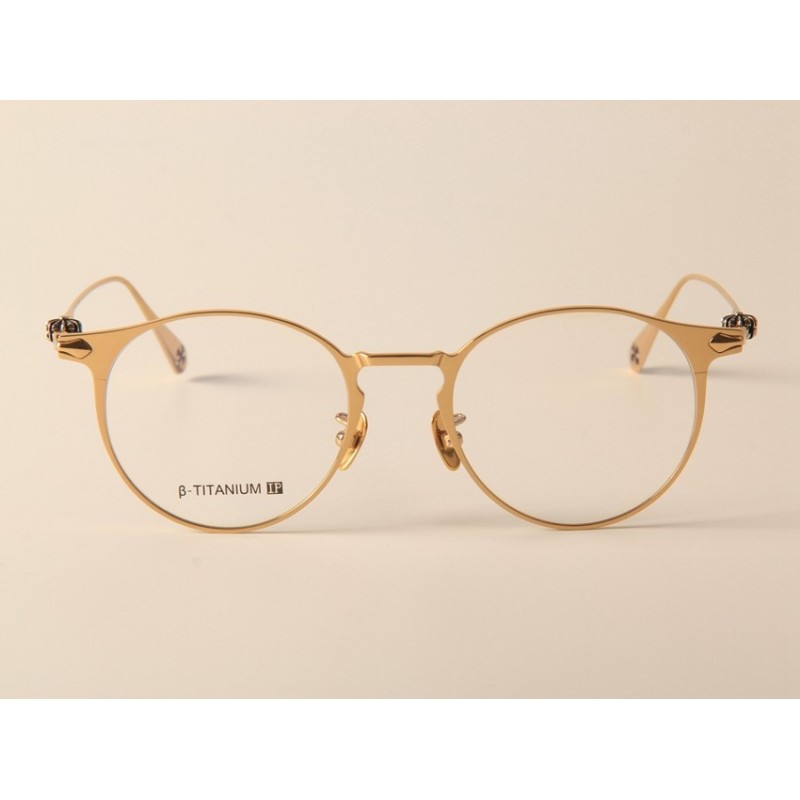 Chrome Hearts SADECA Titanium Eyeglasses In Gold
