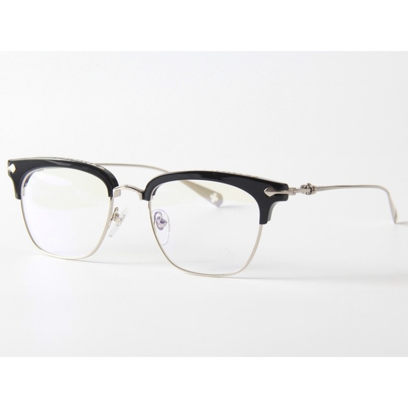Chrome Hearts SLUNTRADICTIOU Titanium Eyeglasses In Black Sil