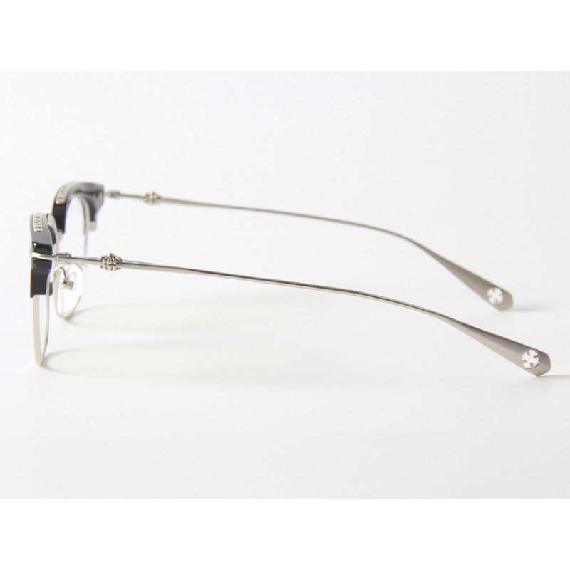 Chrome Hearts SLUNTRADICTIOU Titanium Eyeglasses In Black Sil