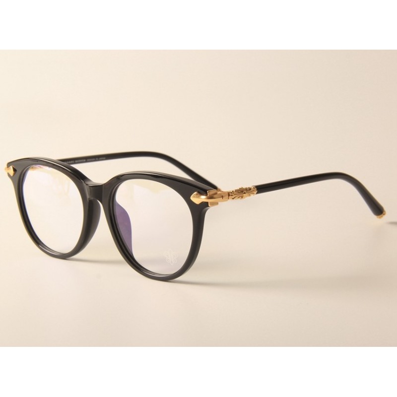 Chrome Hearts BLUEBERRY II Eyeglasses In Black Gold