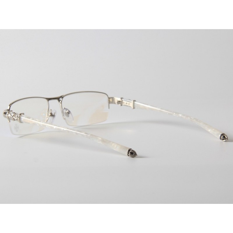 Chrome Hearts BONE POL I SHR III Eyeglasses In Silver
