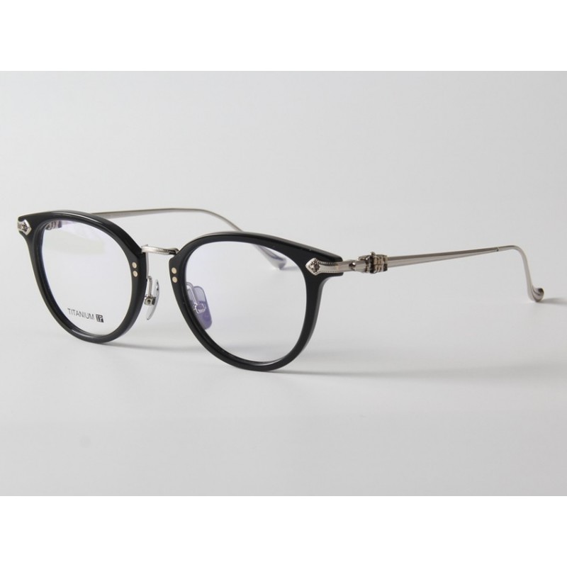 Chrome Hearts FANX HUNEY Titanium Eyeglasses In Black Silver