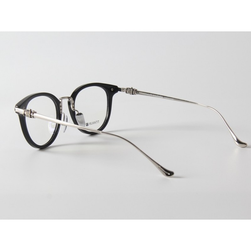 Chrome Hearts FANX HUNEY Titanium Eyeglasses In Black Silver