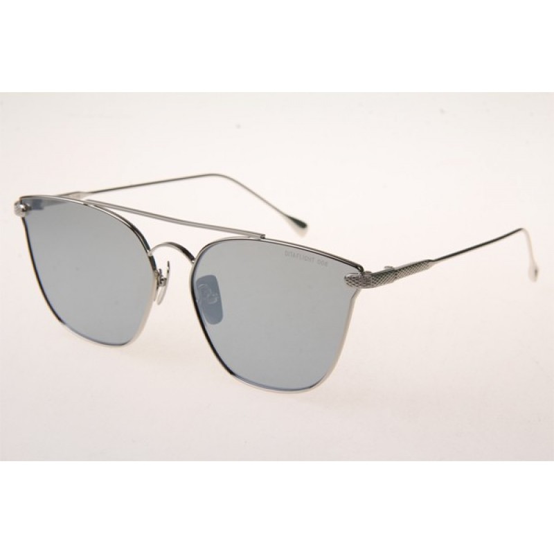 Dita Flight 006 Sunglasses In Silver With Mirror Lens