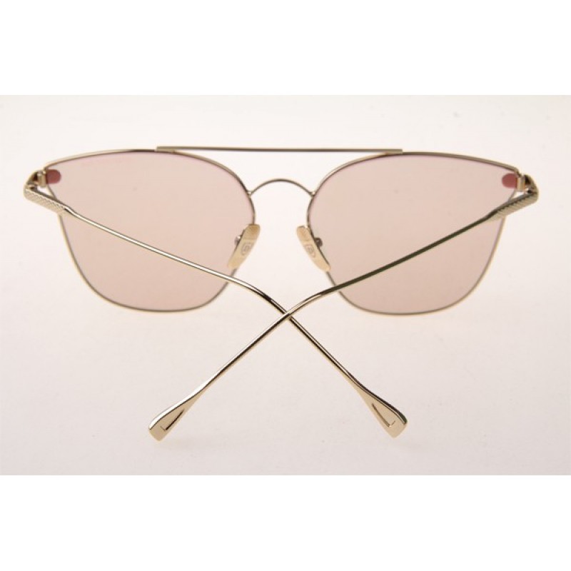 Dita Flight 006 Sunglasses In Gold With Pink Lens