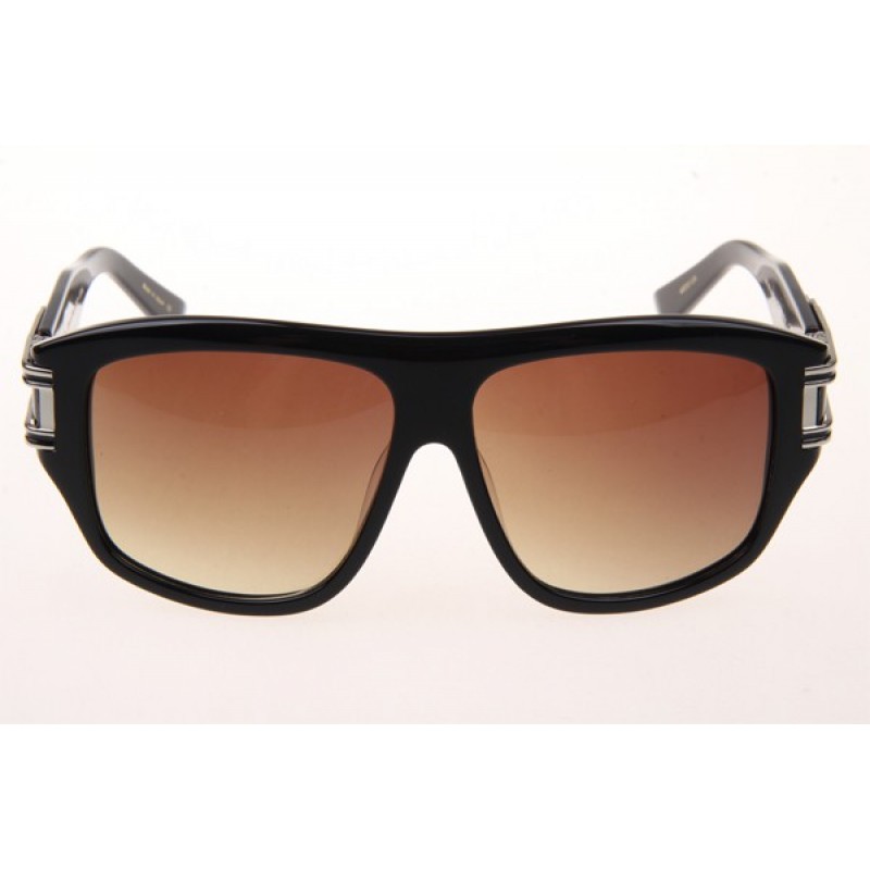 Dita Grandmaster three Sunglasses in Black Silver With Gradient Brown Lens