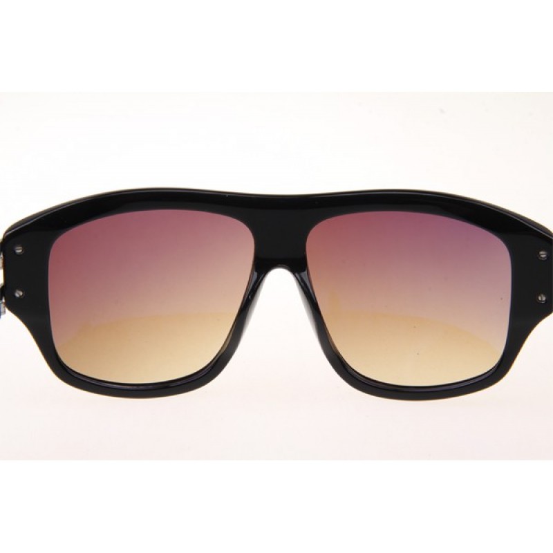 Dita Grandmaster three Sunglasses in Black Silver With Gradient Brown Lens