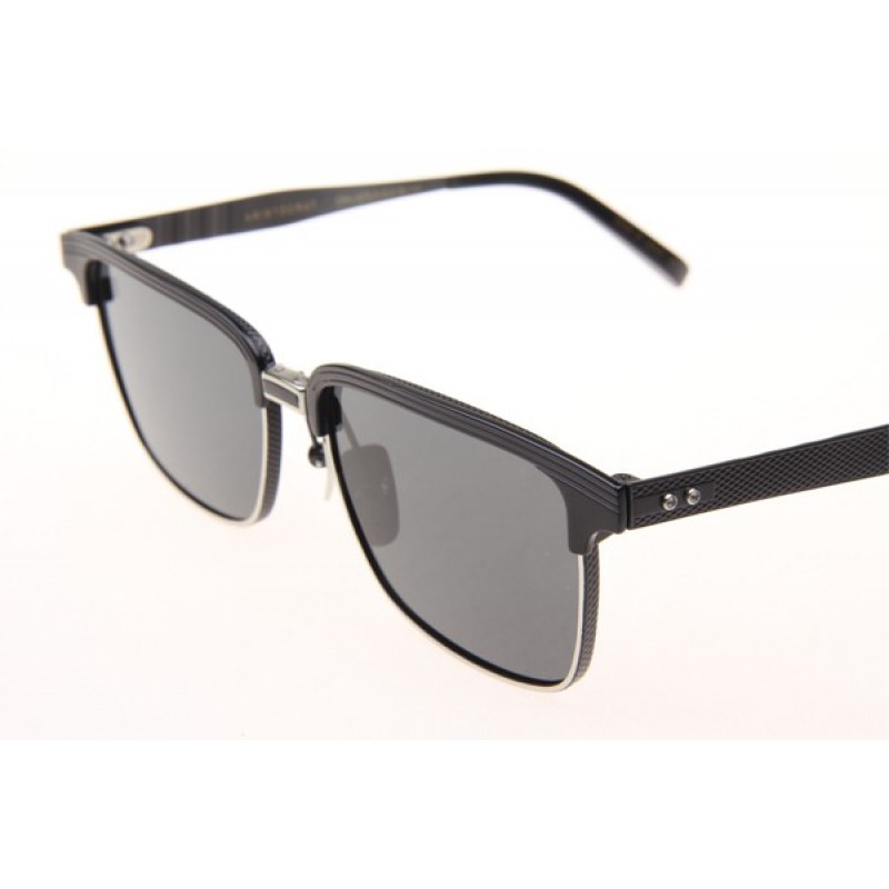 Dita Aristocrat Sunglasses In Silver Black With Grey Lens